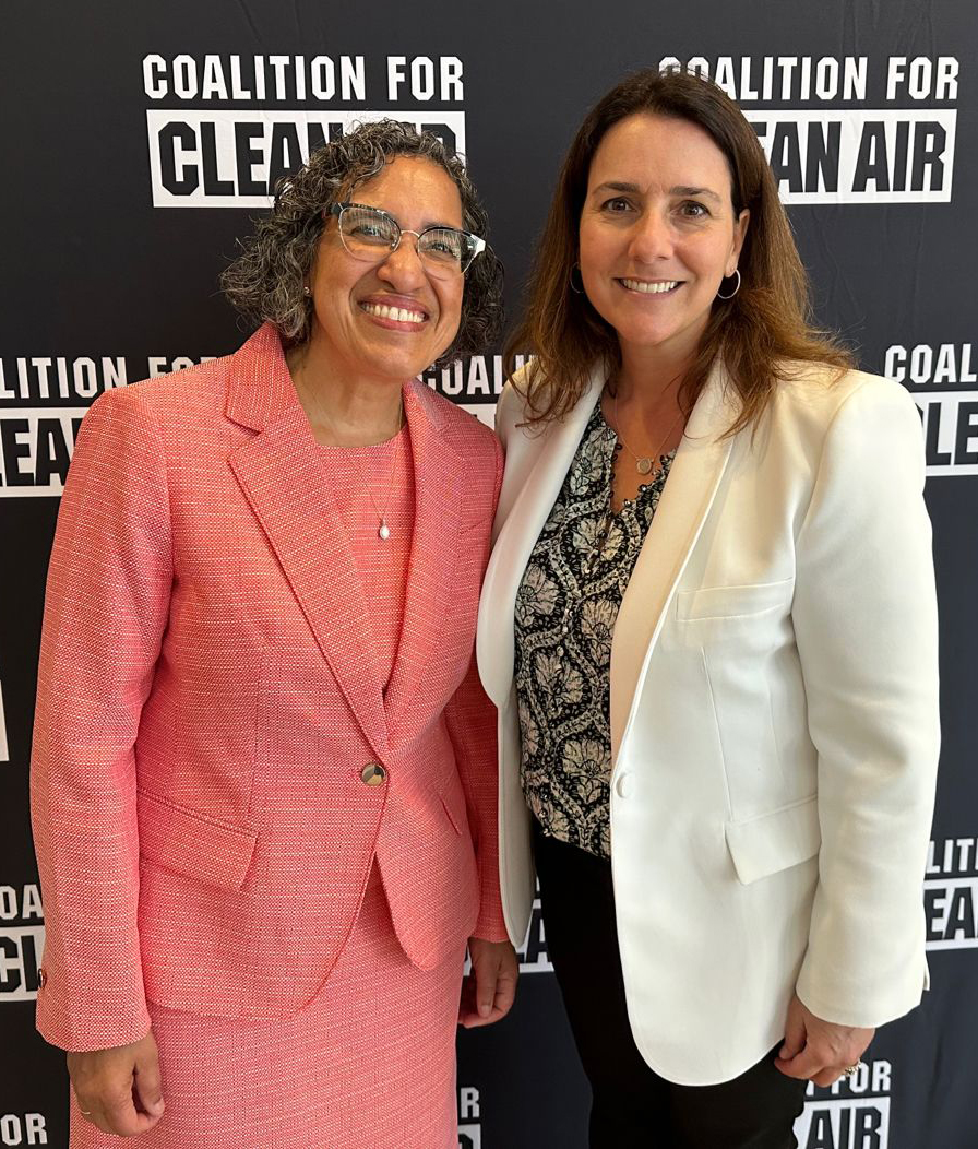 Estela de Llanos with Liane Randolph, chair of the California Air Resources Board