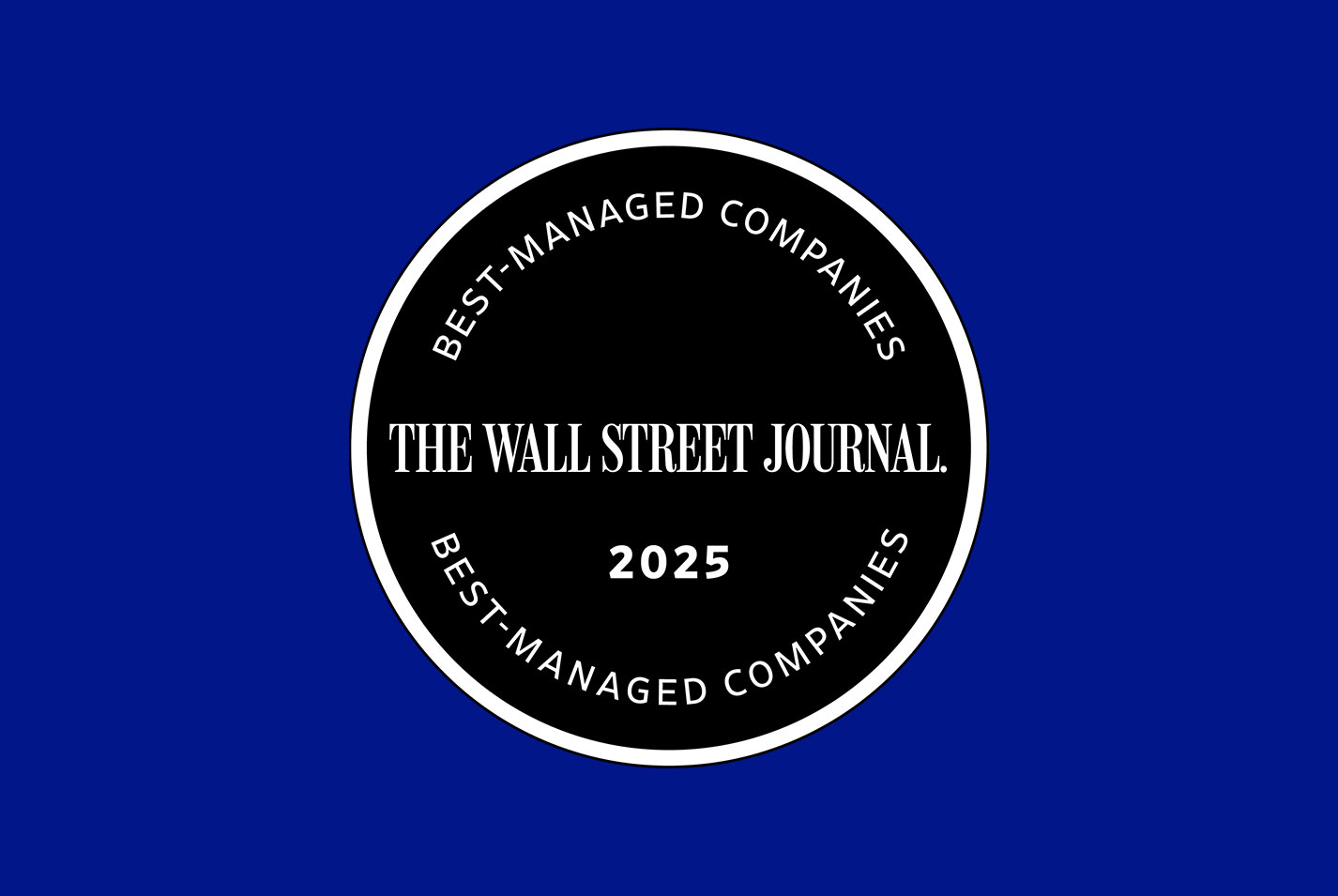 Award for WSJ Best Managed Companies logo