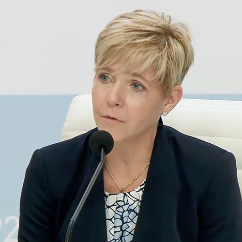 Sharon Tomkins discusses sustainability at COP25 (25th Conference of the Parties to the United Nations Framework Convention on Climate Change) press conference