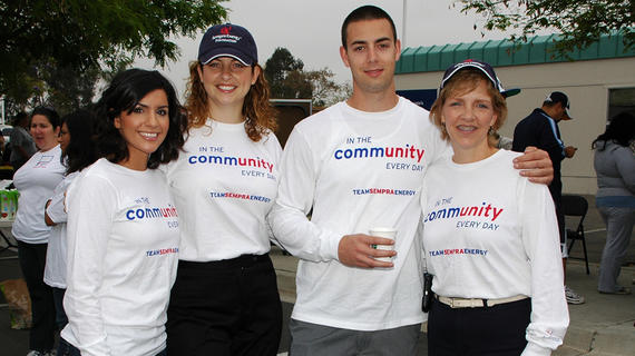 Members of the Sempra Foundation team support the community