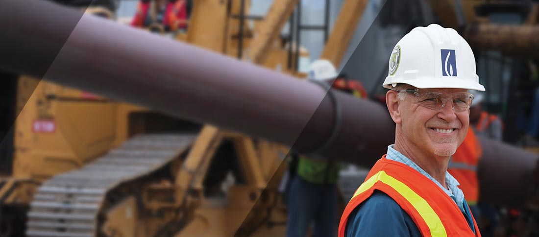 Sempra worker on a job site